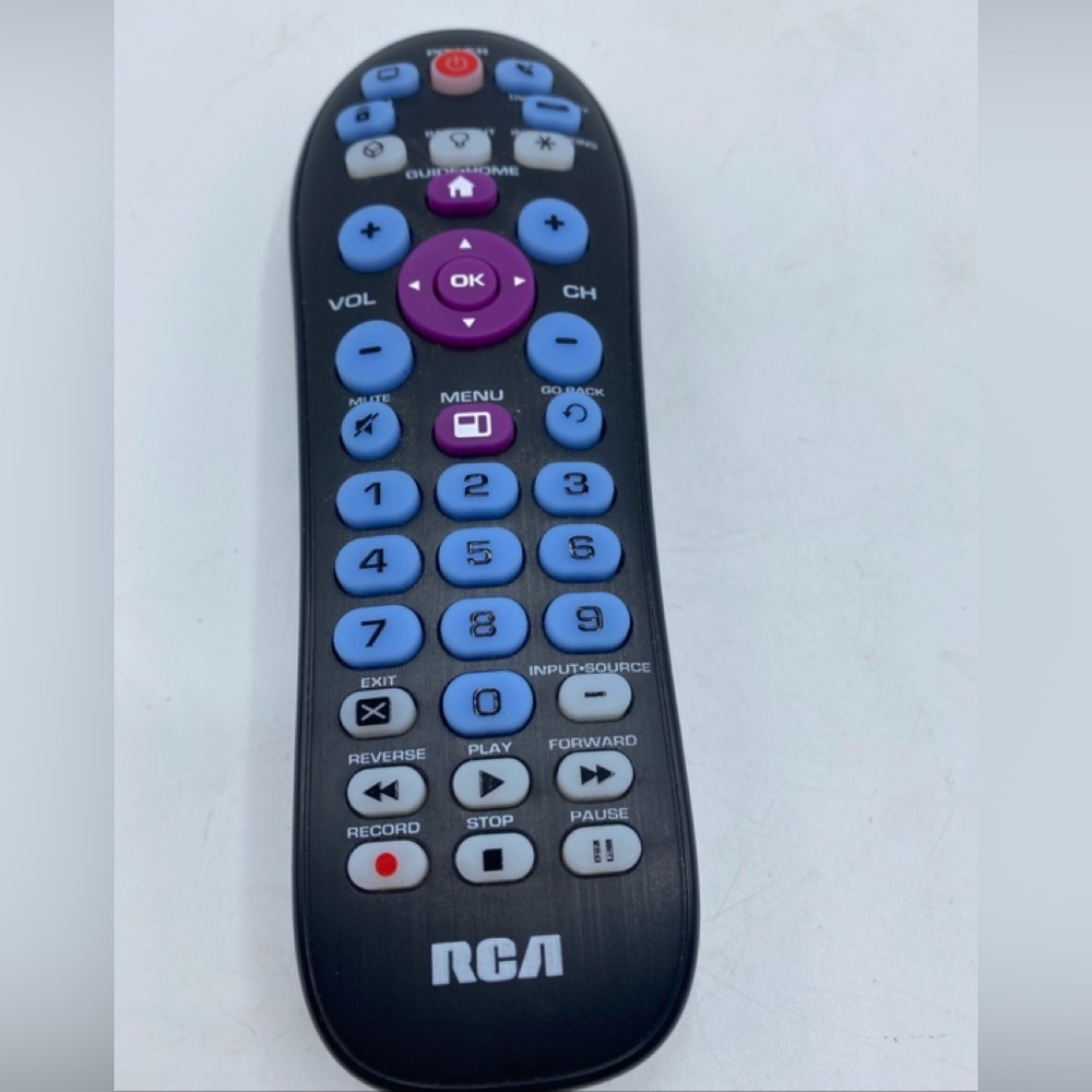 RCA RCR414BHE 4-Device Universal Remote Control Replacement TV DVD Blu-ray Sat